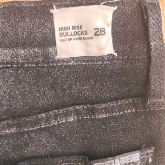 EUC Hudson High Rise Bullocks Jeans in Lace Up Super Skinny, Size 28 - Picture 9 of 12
